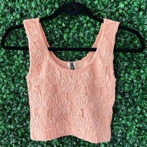 Sugarlips Peach Rose Crop Top NEW